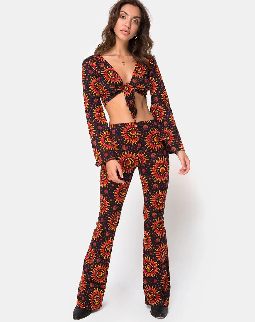 Jeevan Flare Trouser in Hot Sun X Princess Polly
