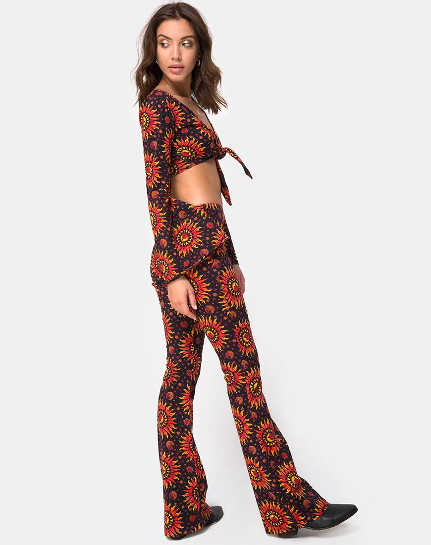 Jeevan Flare Trouser in Hot Sun X Princess Polly - Image 2