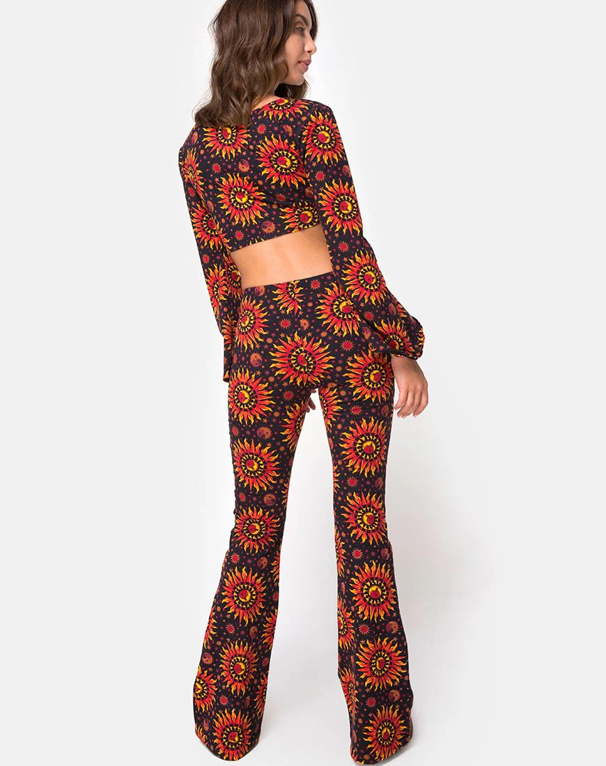 Jeevan Flare Trouser in Hot Sun X Princess Polly - Image 4
