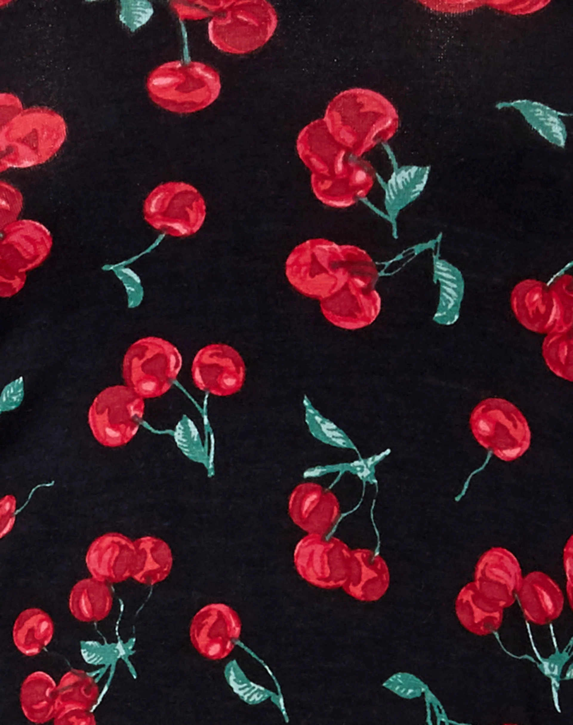 Jeeves T-Shirt Dress in Cherries Black - Image 5