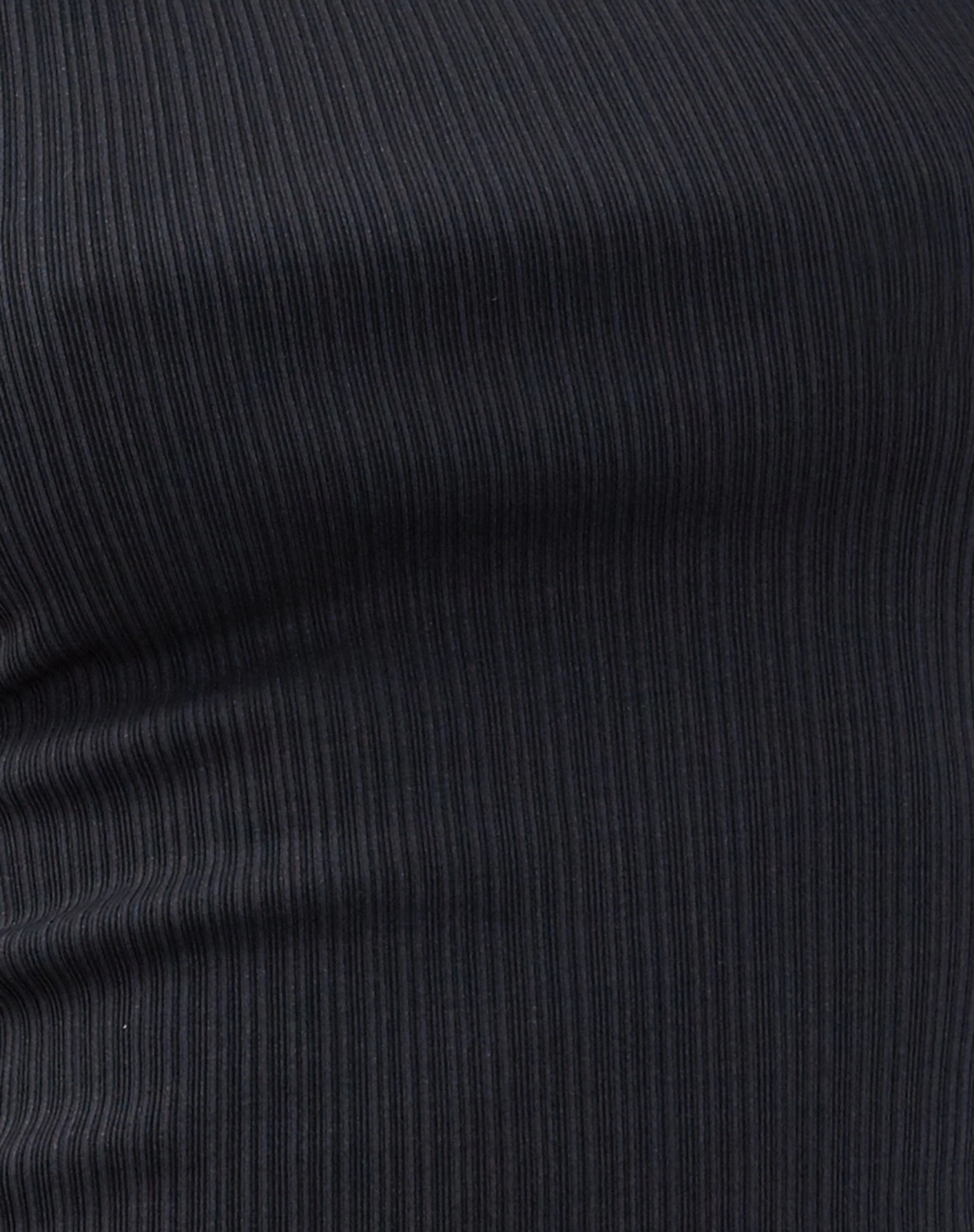 Jordin High Neck Jersey Top in Ribbed Ocean Storm - Image 7