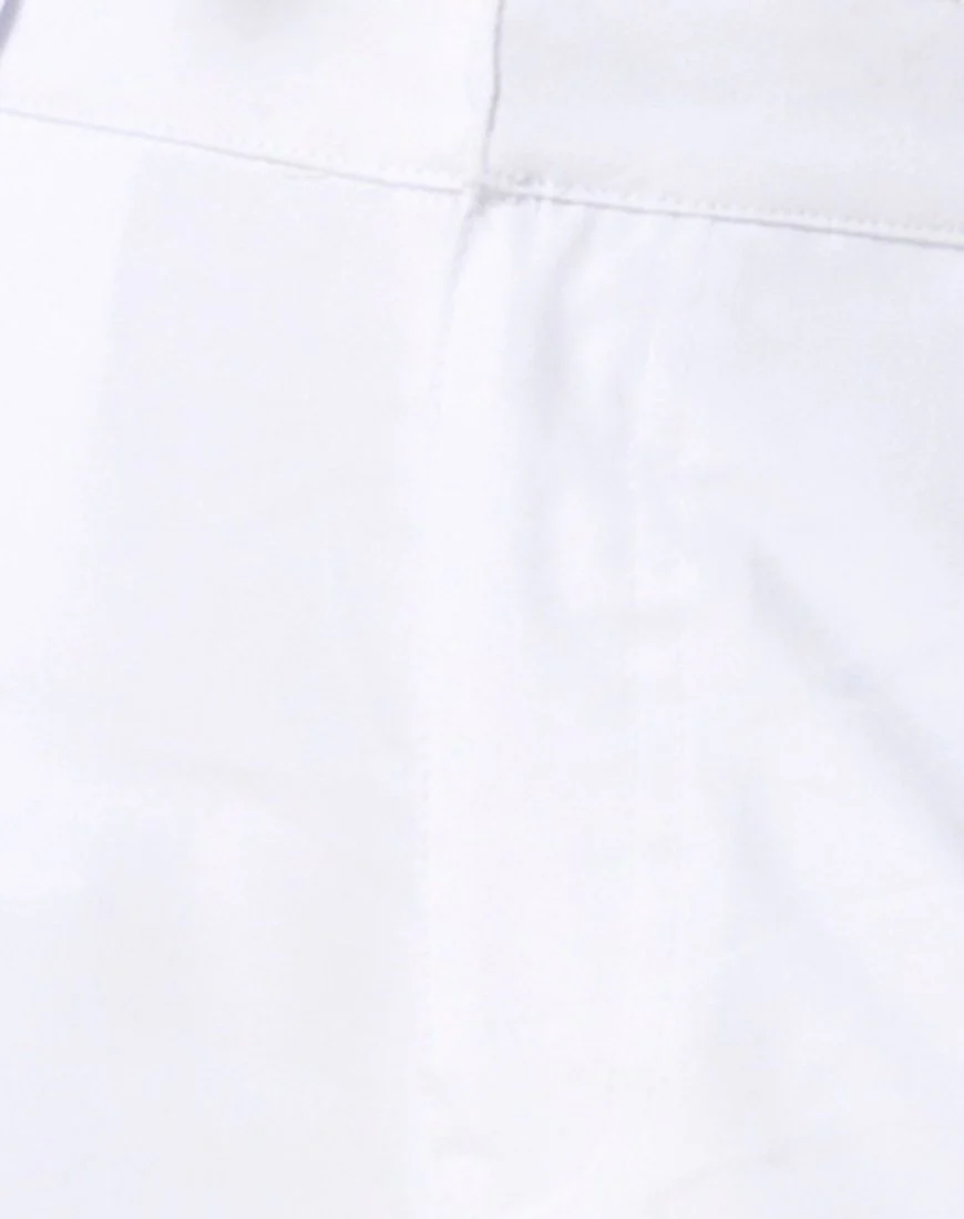 Jubie Cargo Trouser in White Drill - Image 6