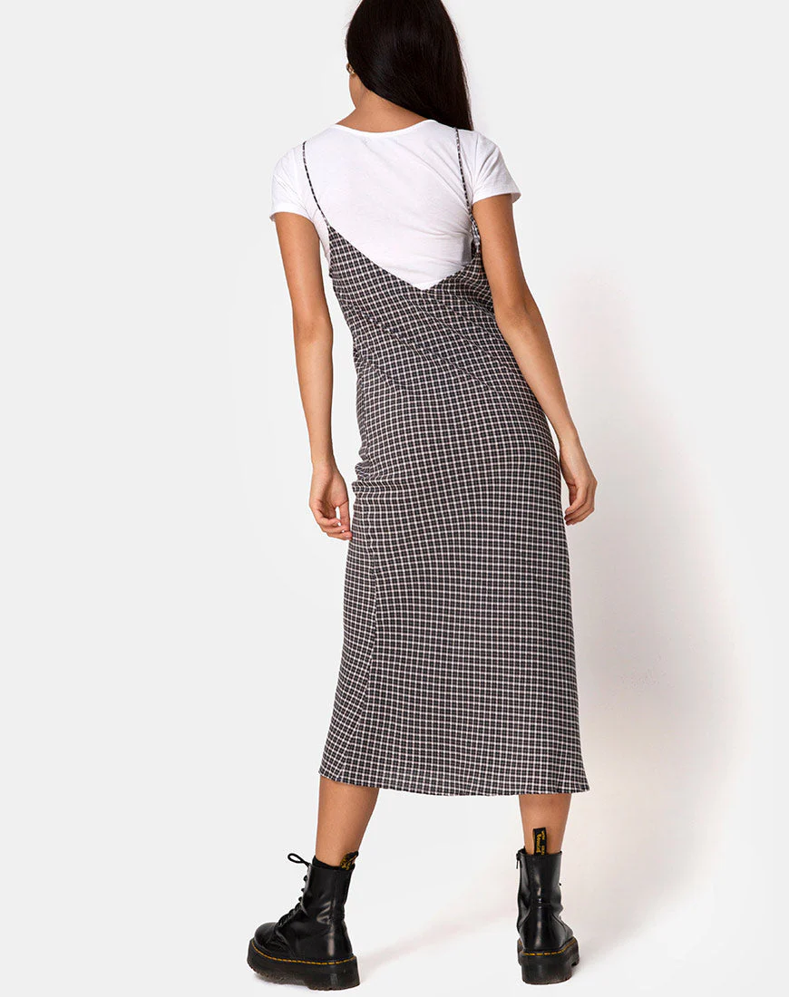 Juvina Dress in Check It Out Black - Image 4