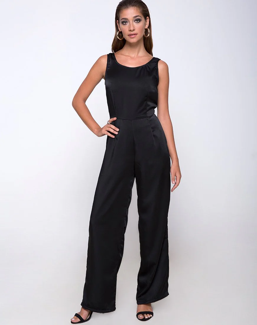Kaios Cutout Jumpsuit in Black - Image 2