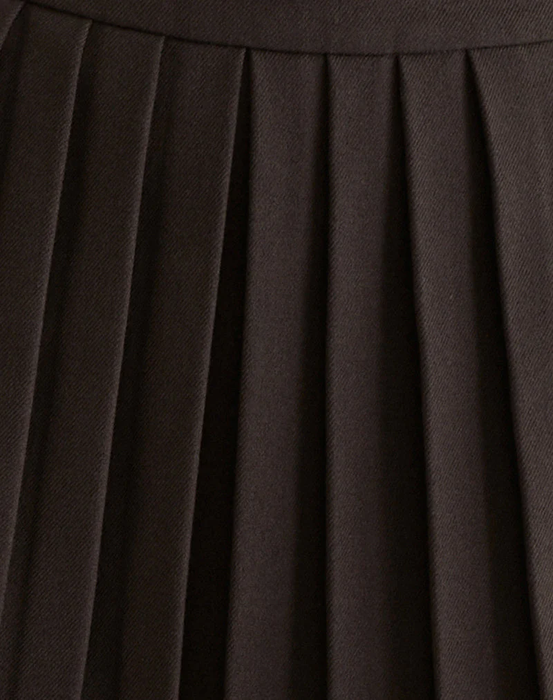 Kassine Mini Skirt in Tailoring Brown - Image 6