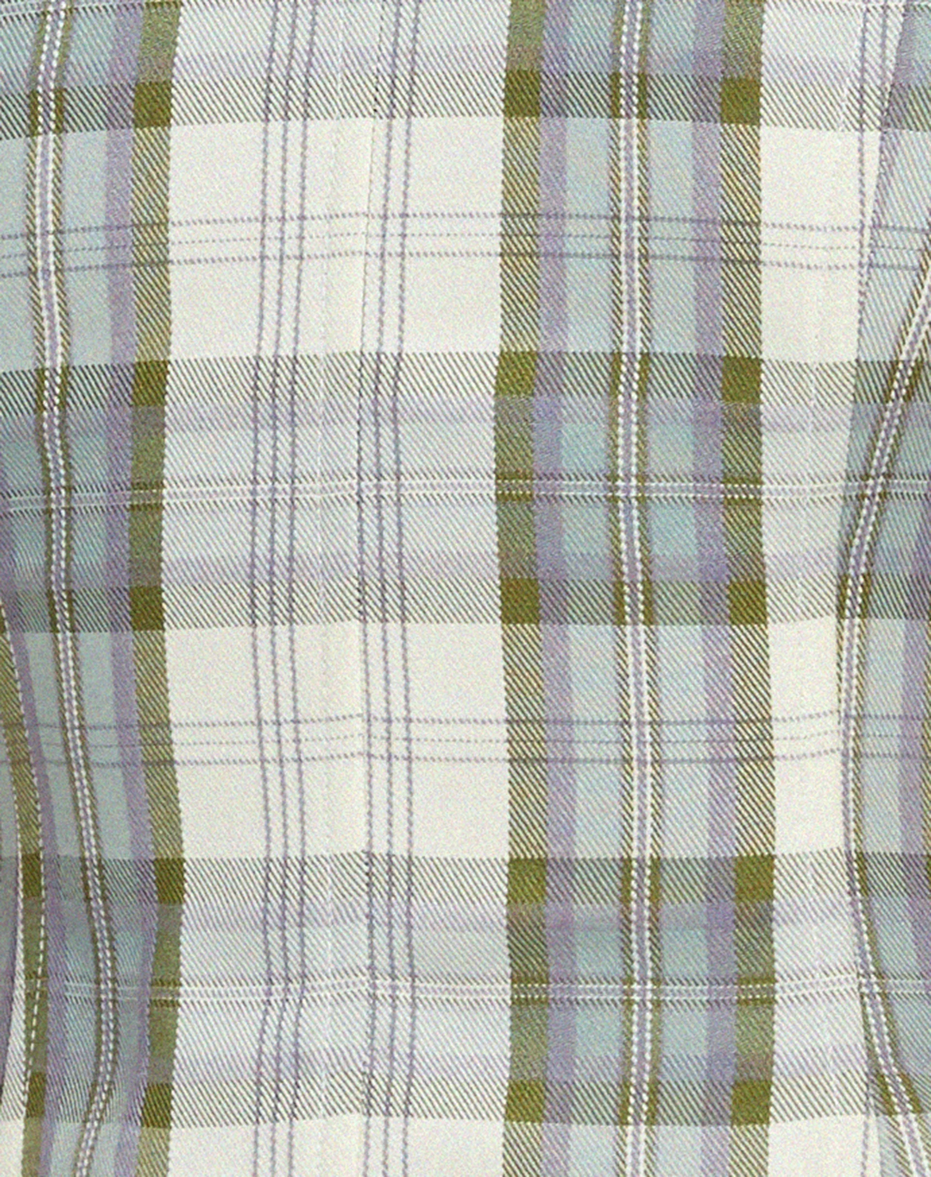 Kayashi Corset in Check Green and Cream - Image 5