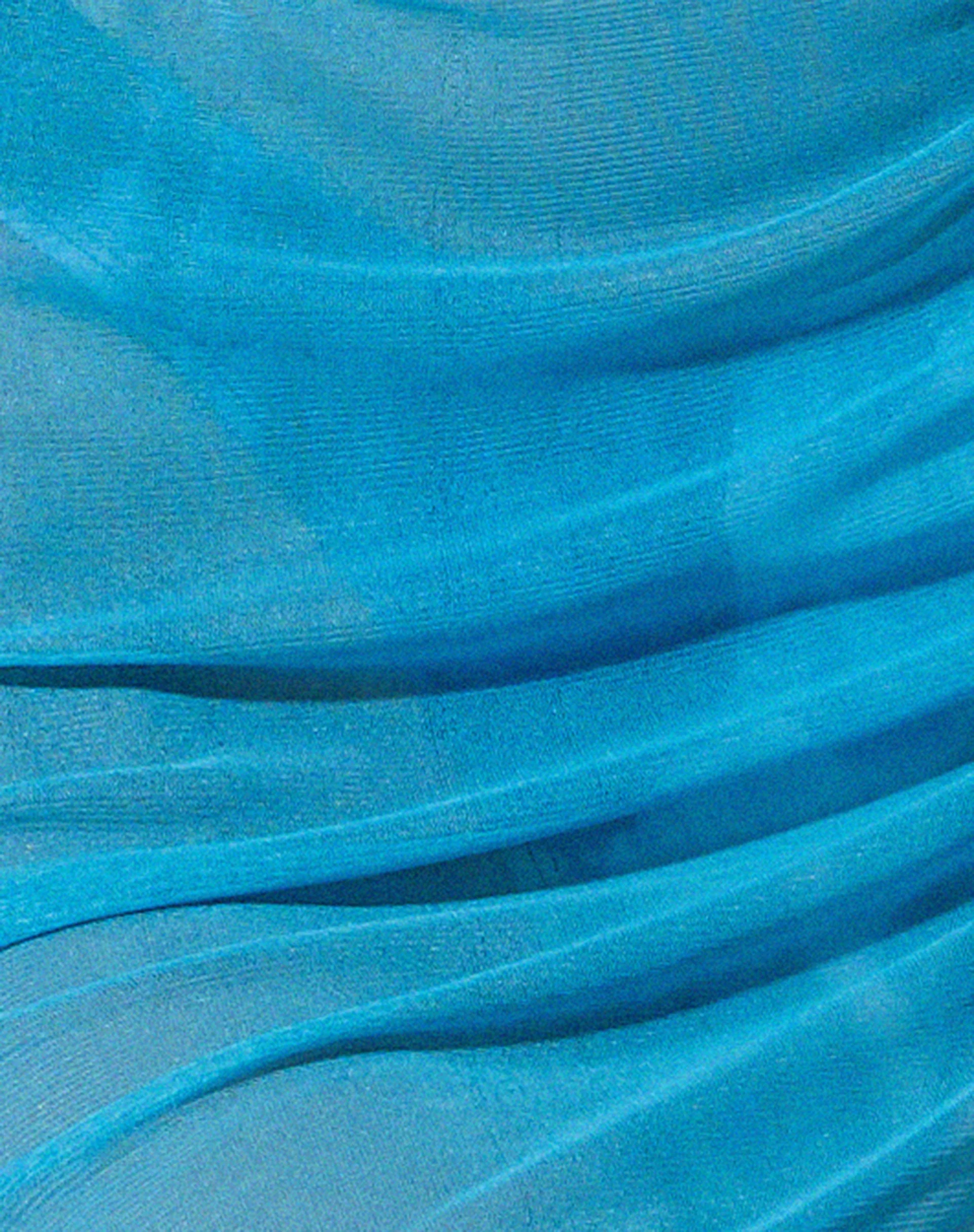 Kelsi Mini Skirt in Bright Blue - Image 6