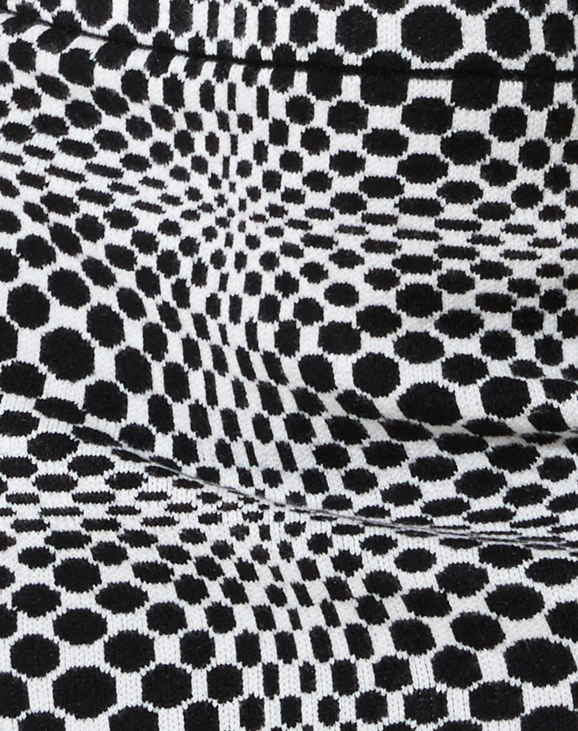 Kezina Mini Dress in Optic Monochrome Square Black and White - Image 6