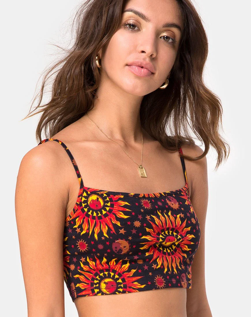 Kini Crop Top in Hot Sun X Princess Polly - Image 2