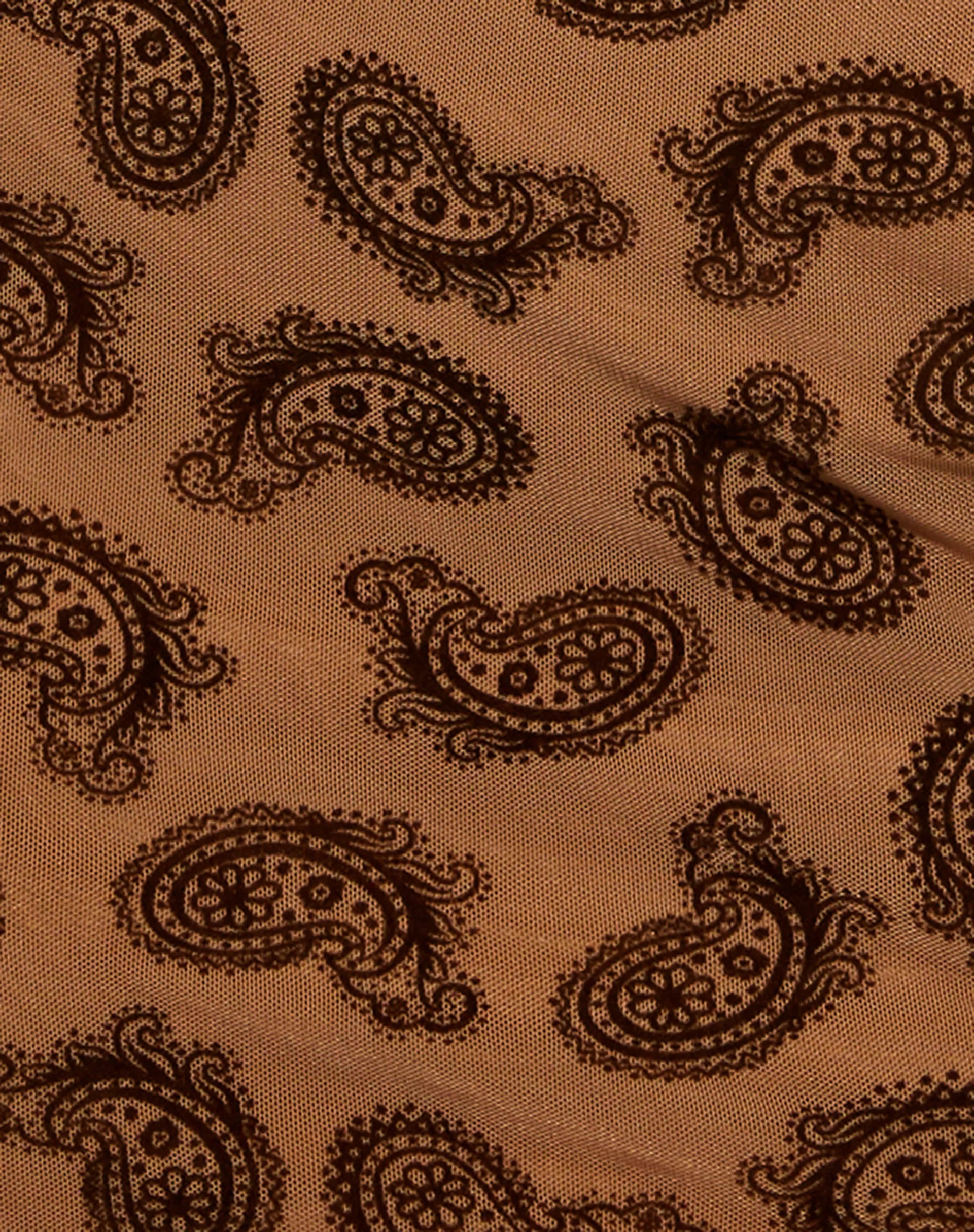 Kinnie Mini Skirt in Persian Night Flock Brown - Image 6