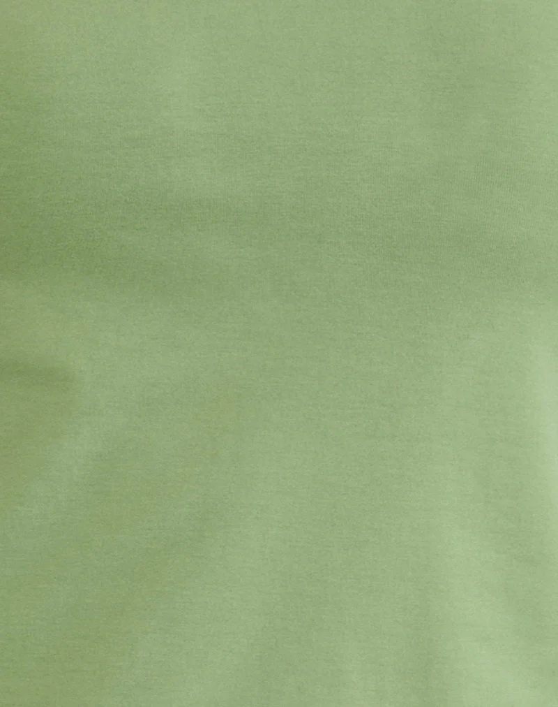 Klazari Top in Jersey Sage Green - Image 6