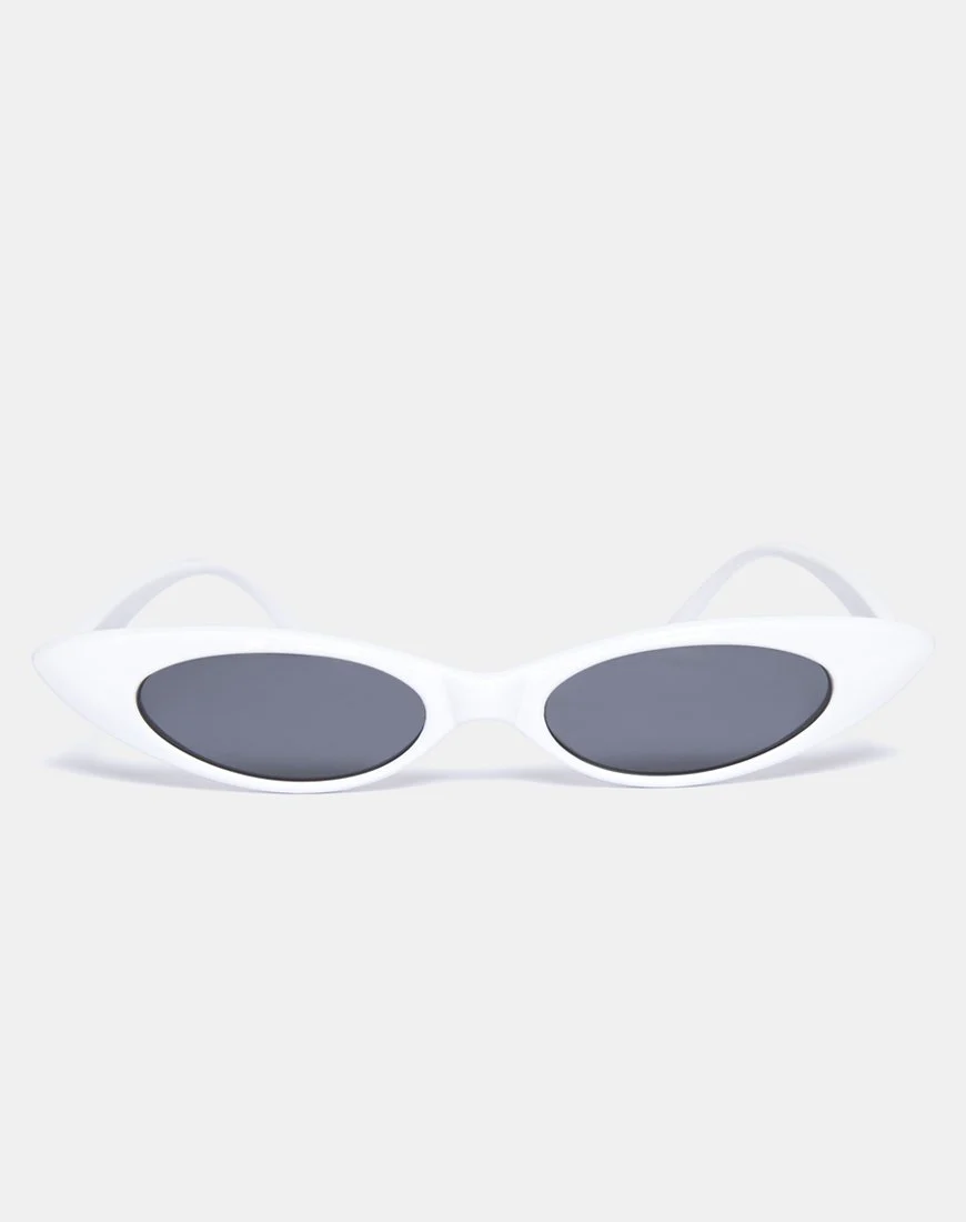 Kourt Sunglasses in White - Image 3