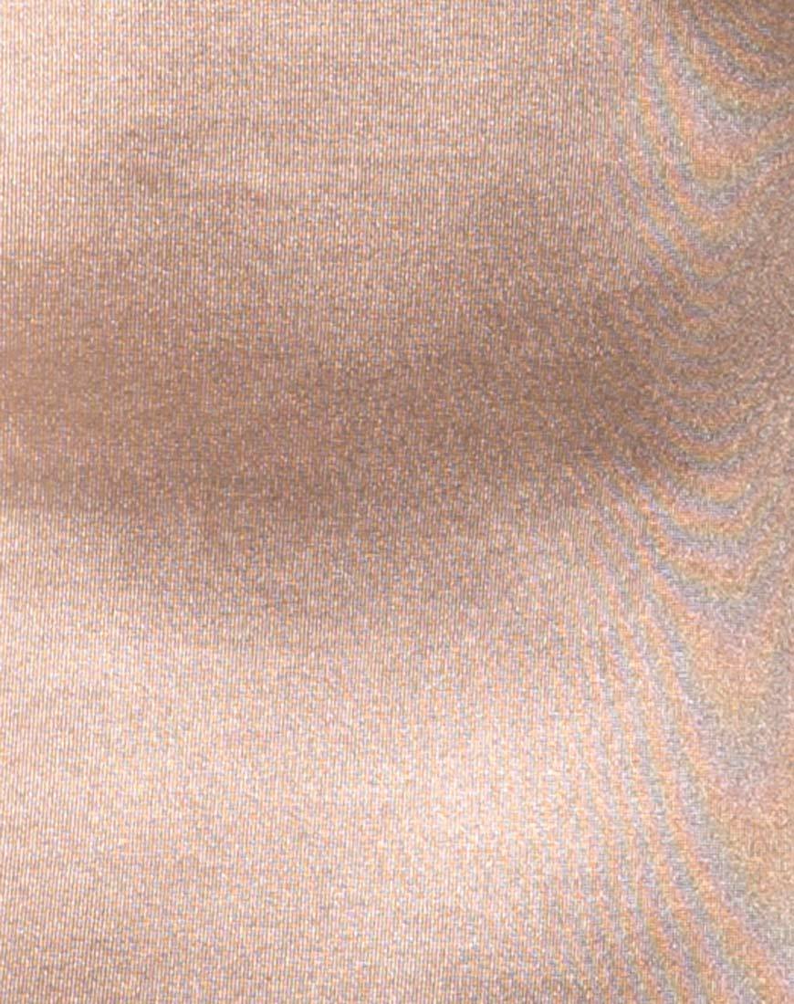 Kozue Dress in Satin Gold - Image 7
