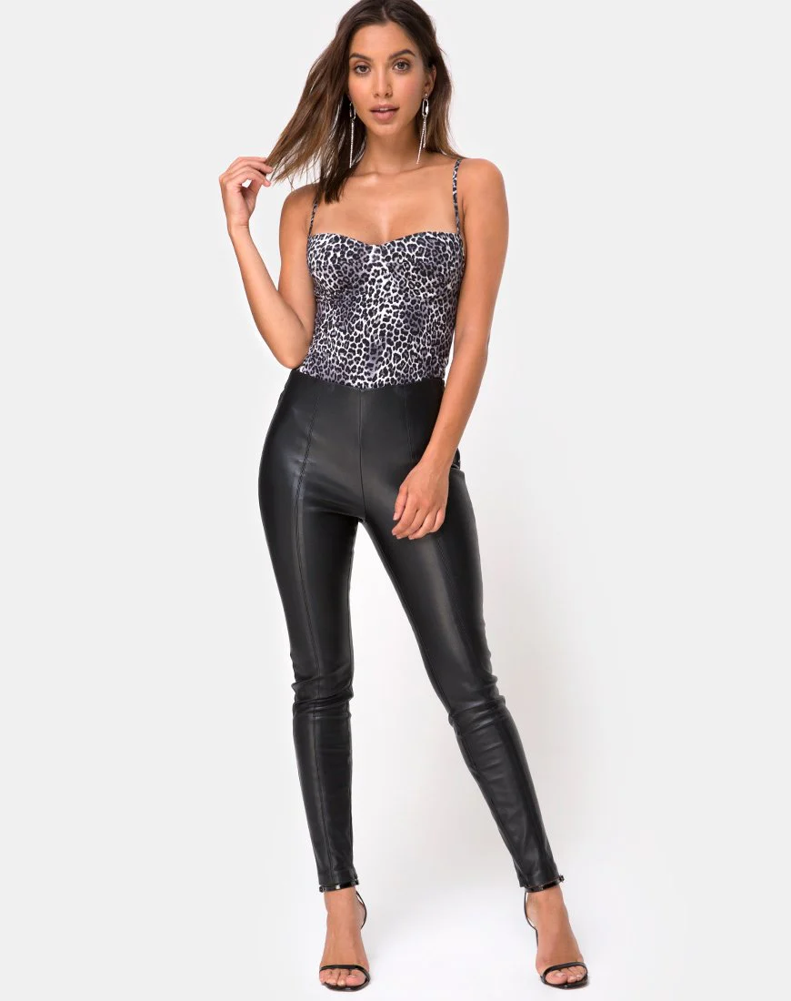Lanti Bodice in Rar Leopard Grey - Image 3