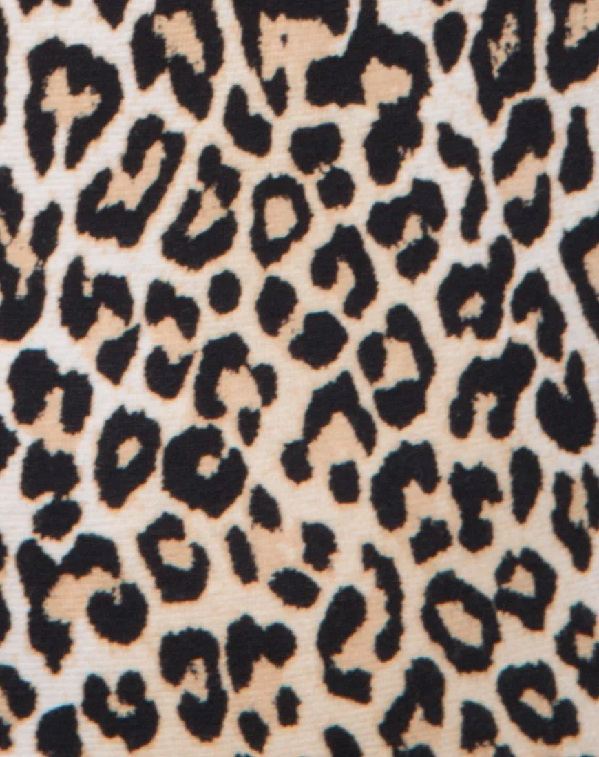 Lao Plunge Bodice in Rar Leopard Brown - Image 7