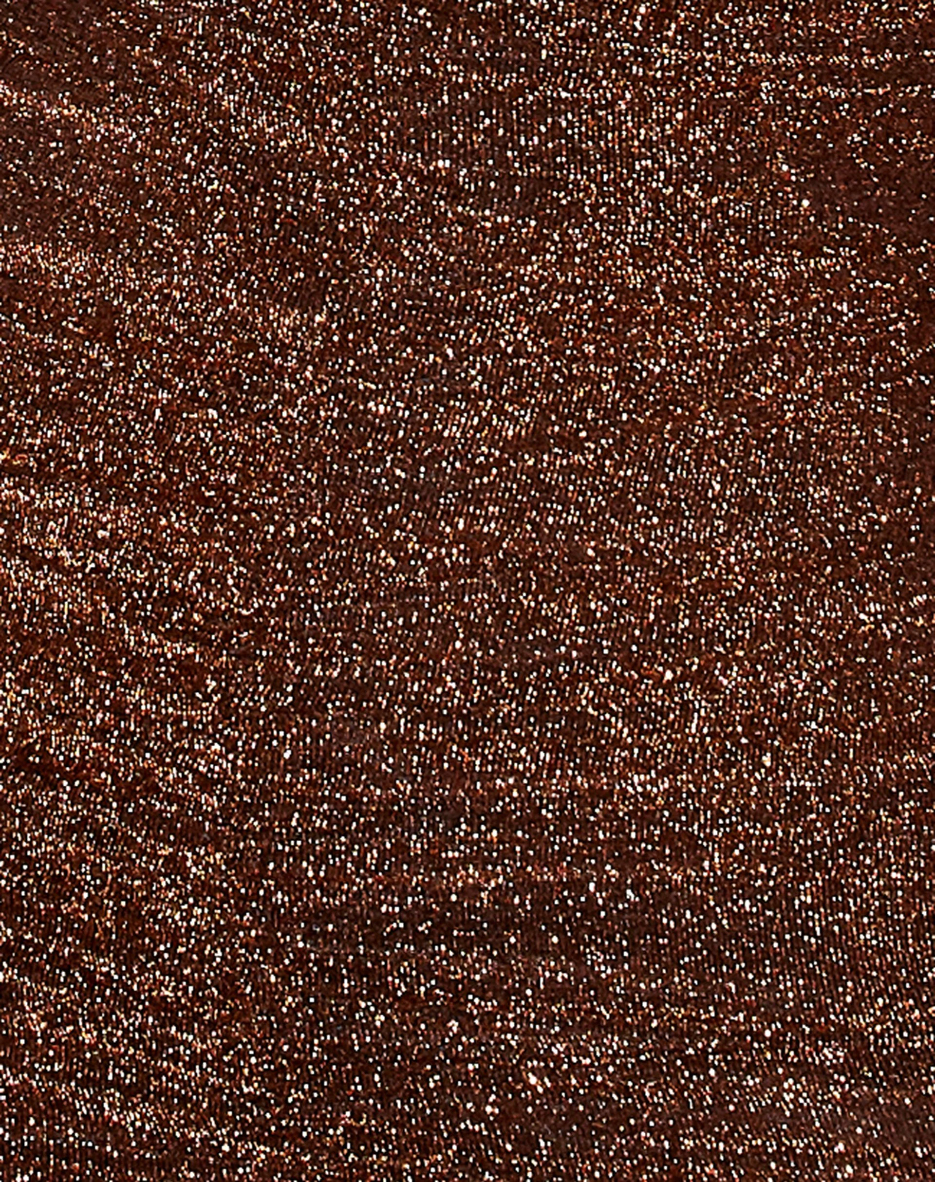Laras Bodycon Dress in Glitter Lurex Bronze - Image 6