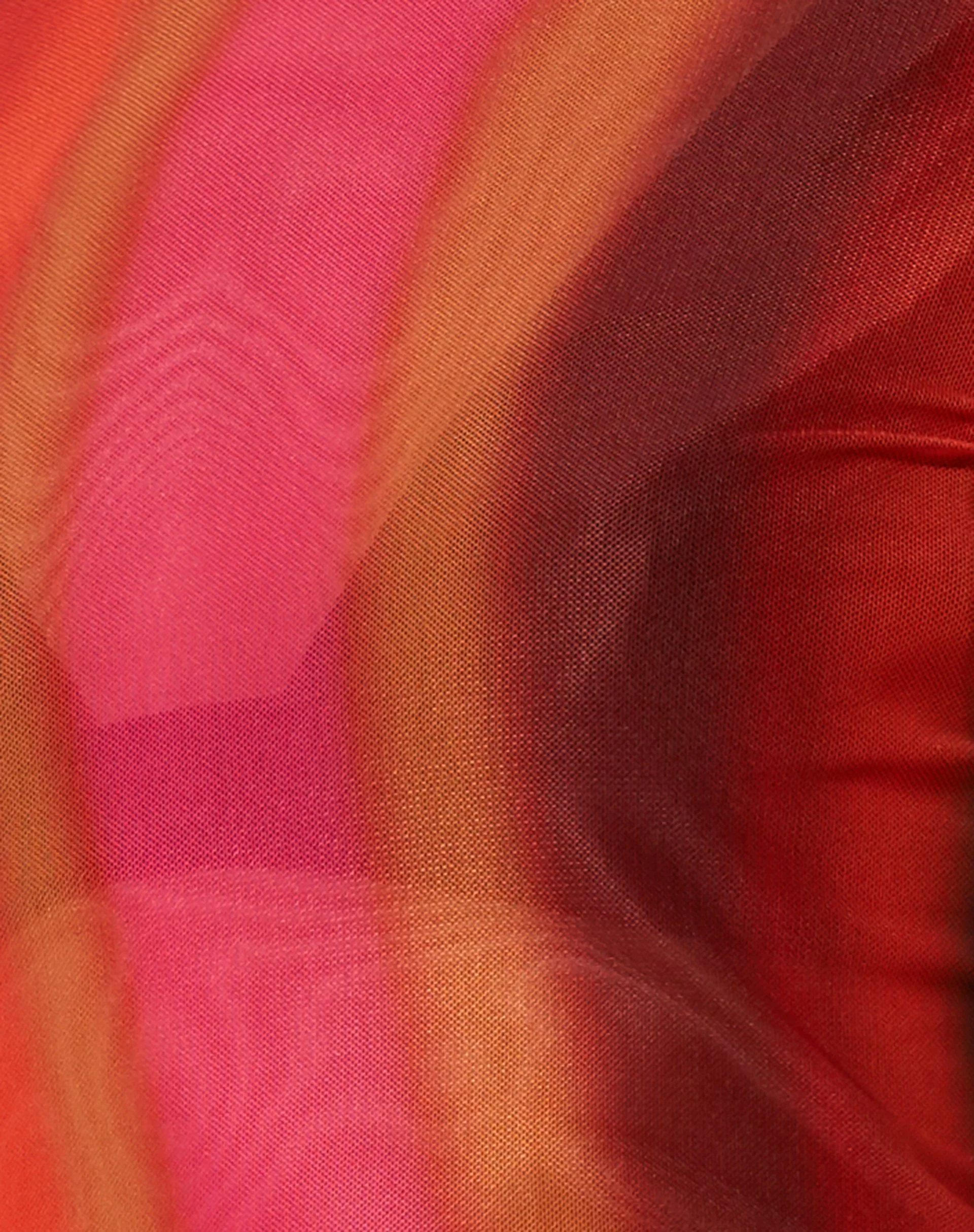 Lathia Crop Top in Solarized Orange and Pink - Image 5