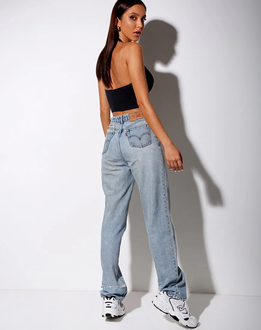 Lean Crop Top in Black Cherry Embro - Image 5