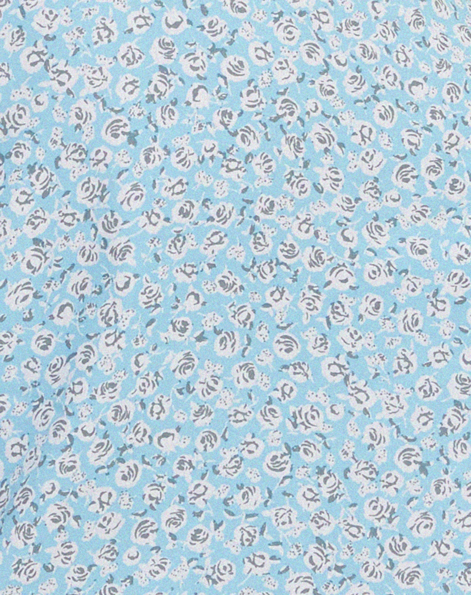 Leana Mini Dress in Ditsy Rose Blue - Image 5