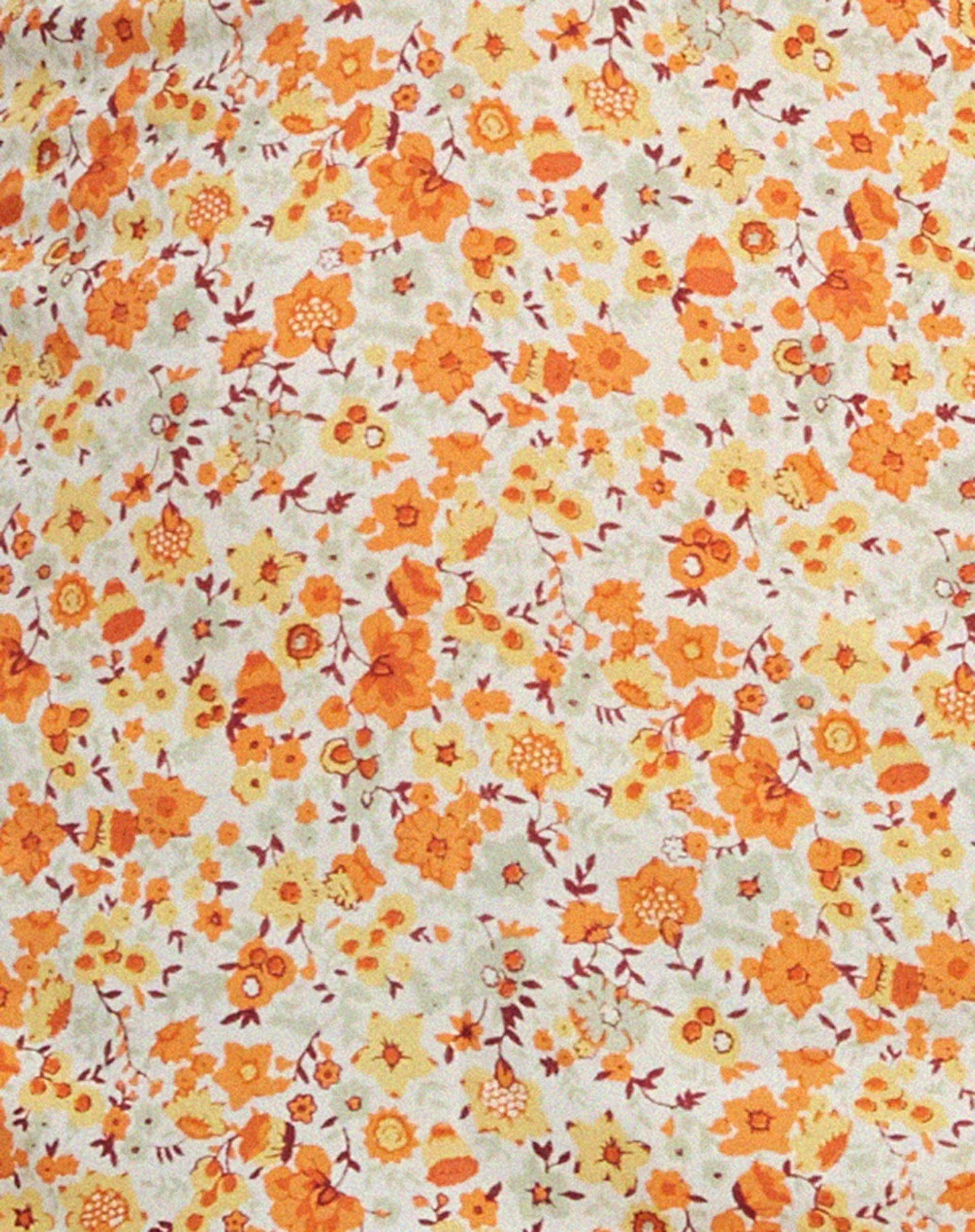 Leana Mini Dress in Ditsy Tangerine - Image 6