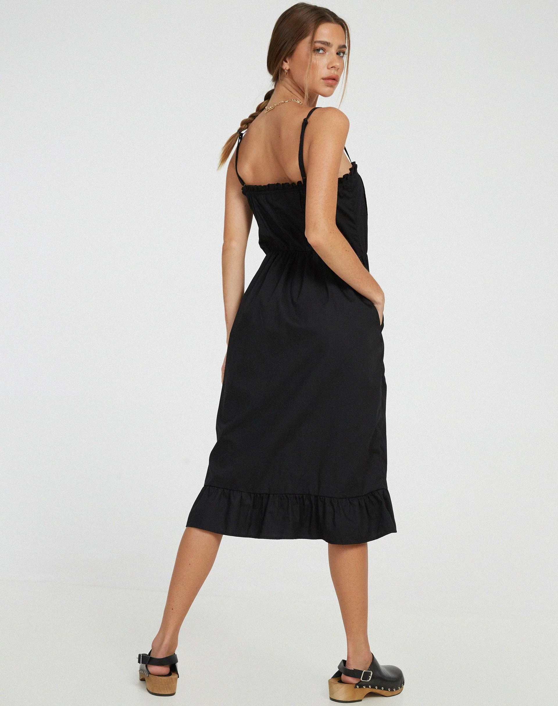Lennox Midi Dress in Black - Image 2