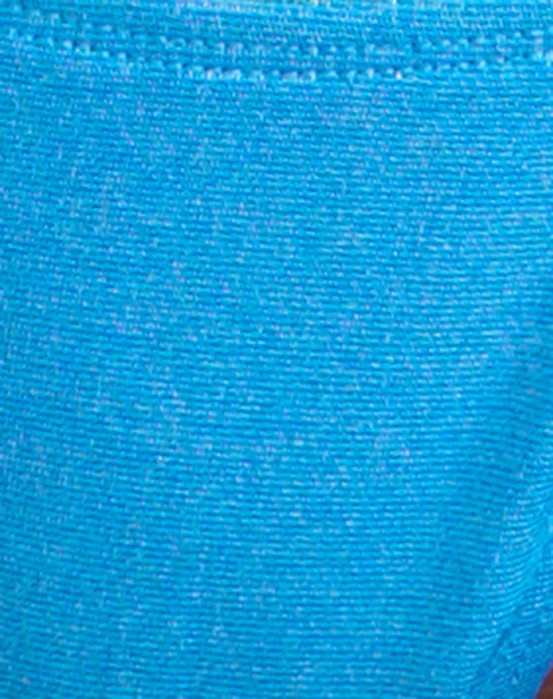 Lentra Bikini Bottom in Shimmer Blue with Spiral and Beads - Image 6