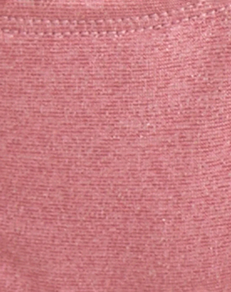 Lentra Bikini Bottom in Shimmer Mauve with Spiral and Beads - Image 7