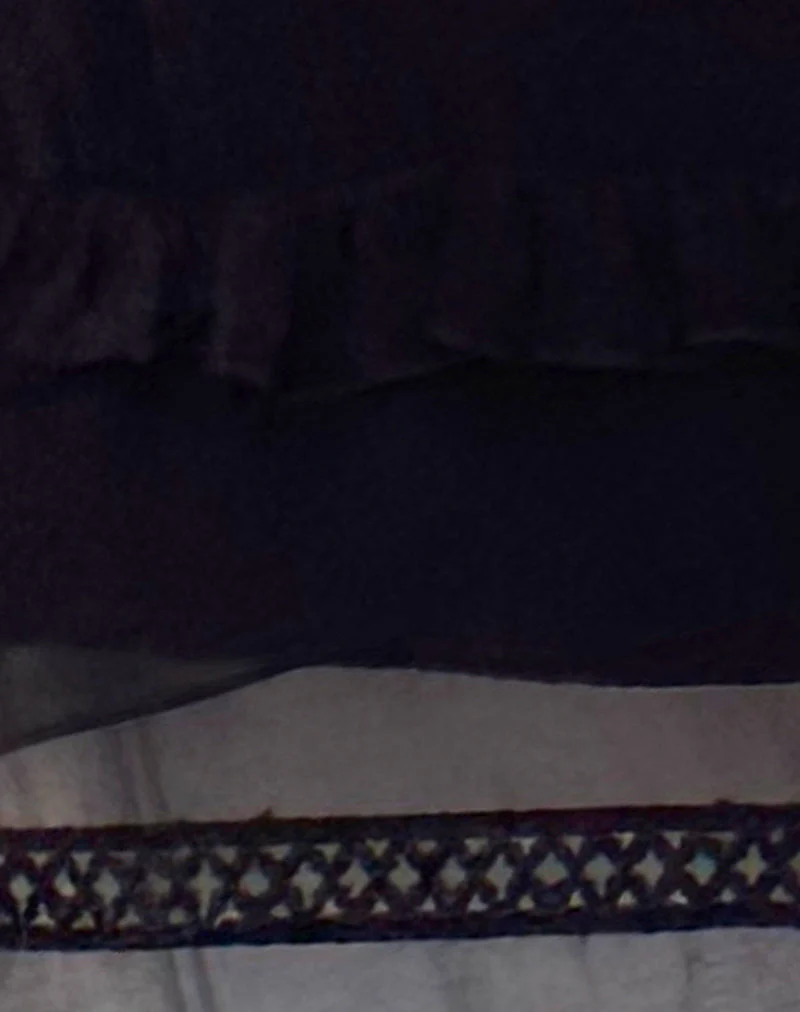 Lenuta Chiffon Midi Skirt in Black - Image 6
