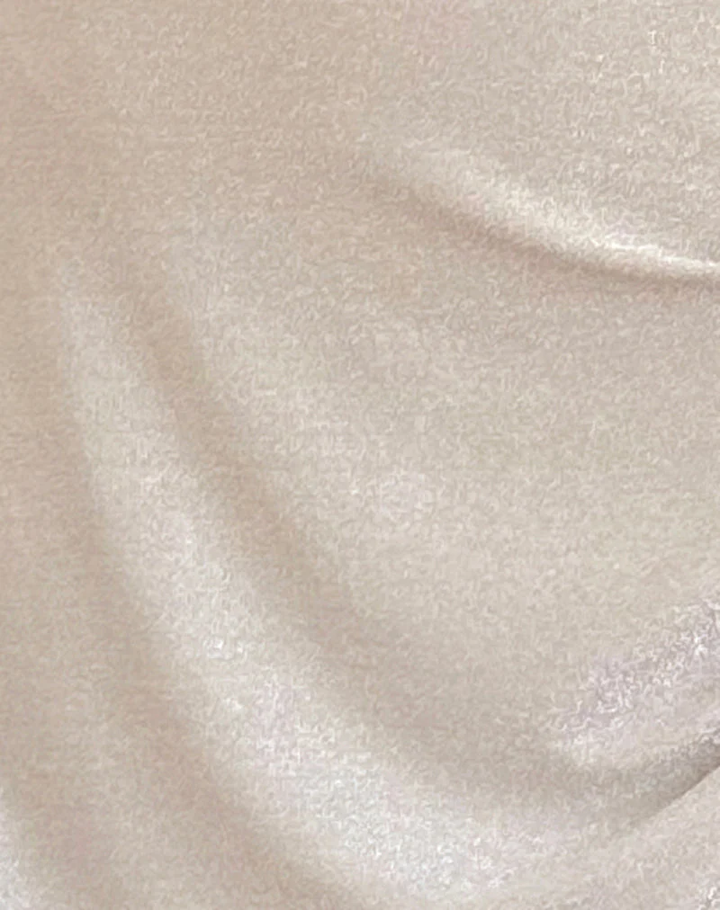 Leora Mini Dress in Silver Mink - Image 6