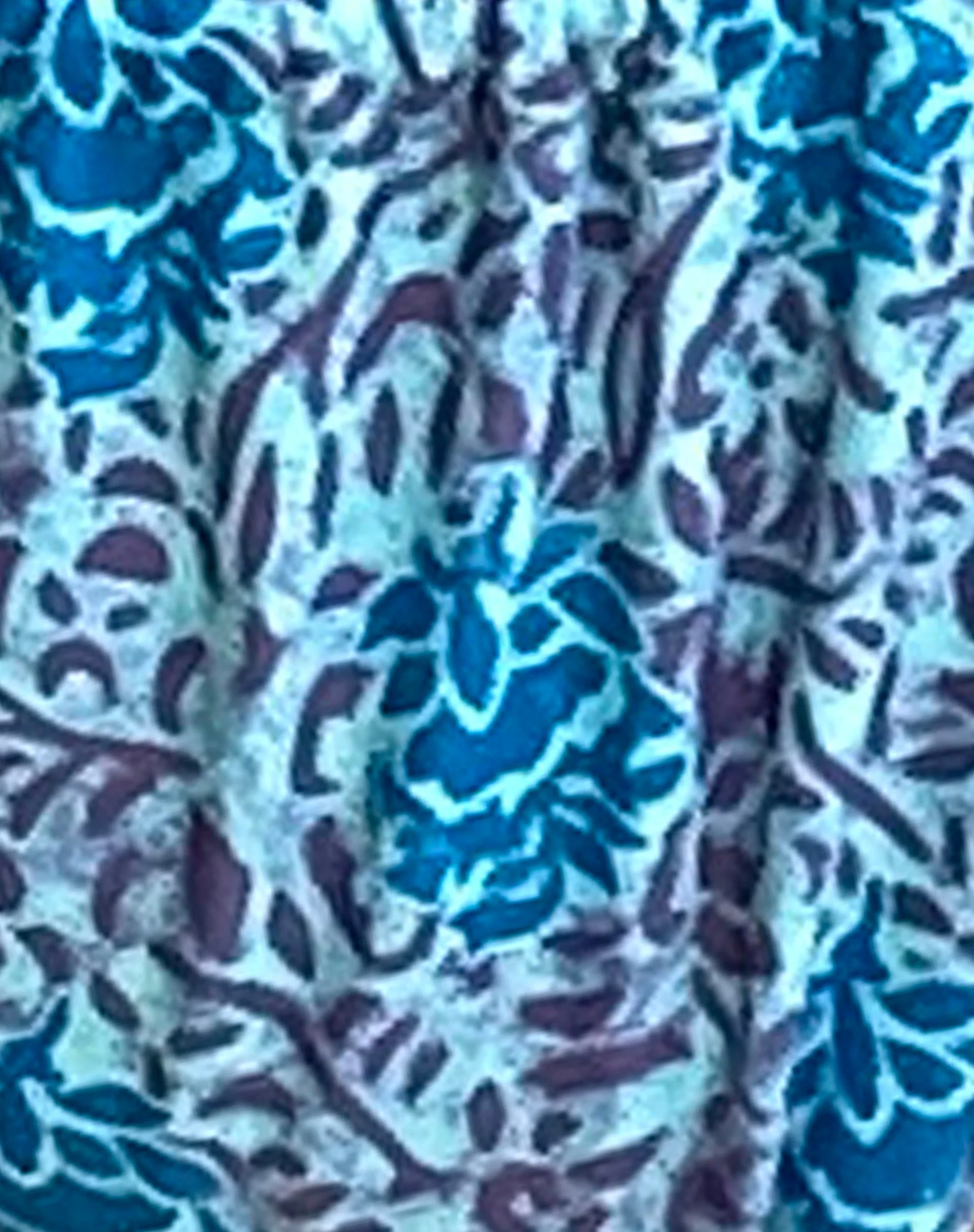 Leyna Beaded Bikini Bottom in Bohemian Botanical Blue - Image 6