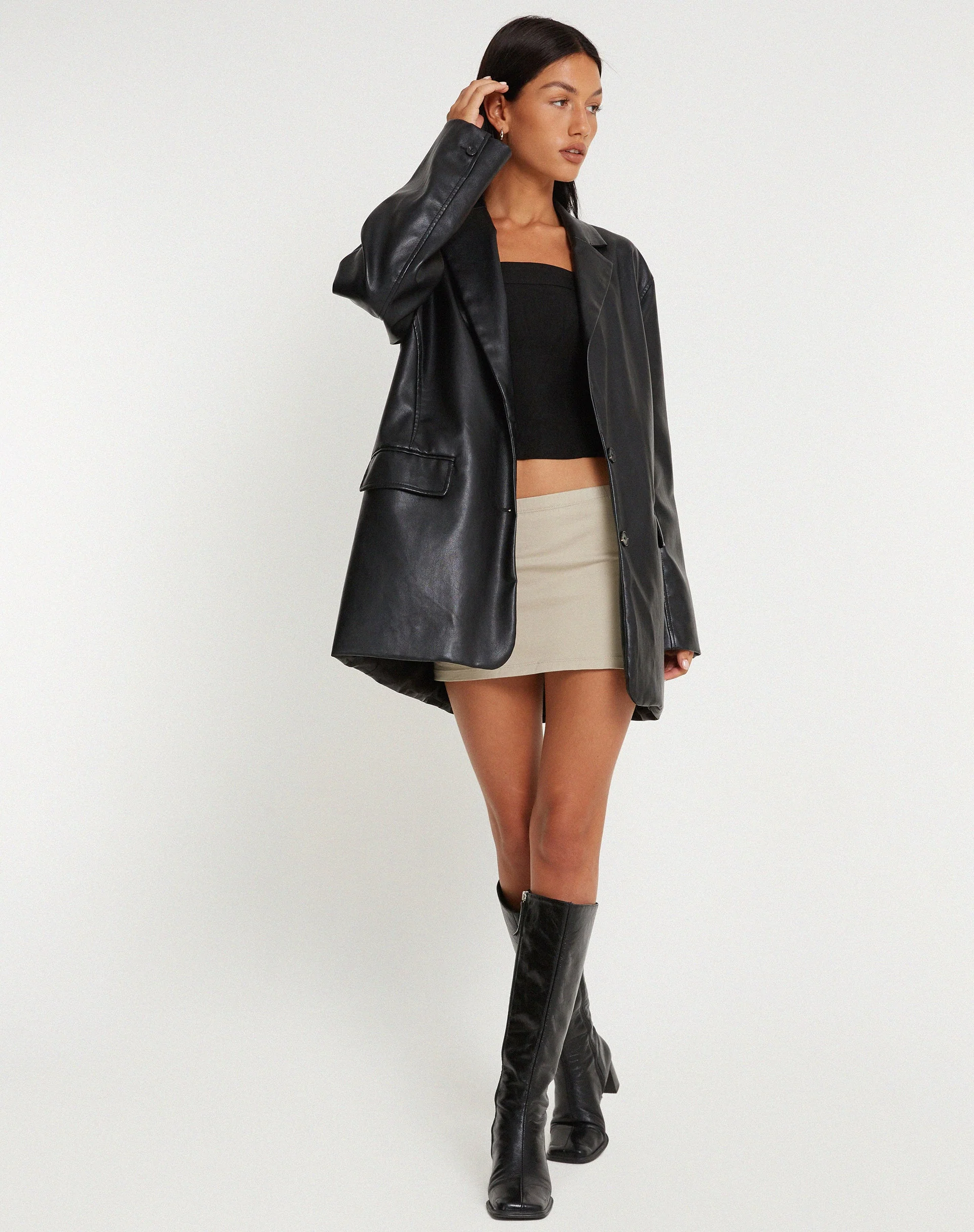Lidya Mini Skirt in Coconut Milk - Image 4