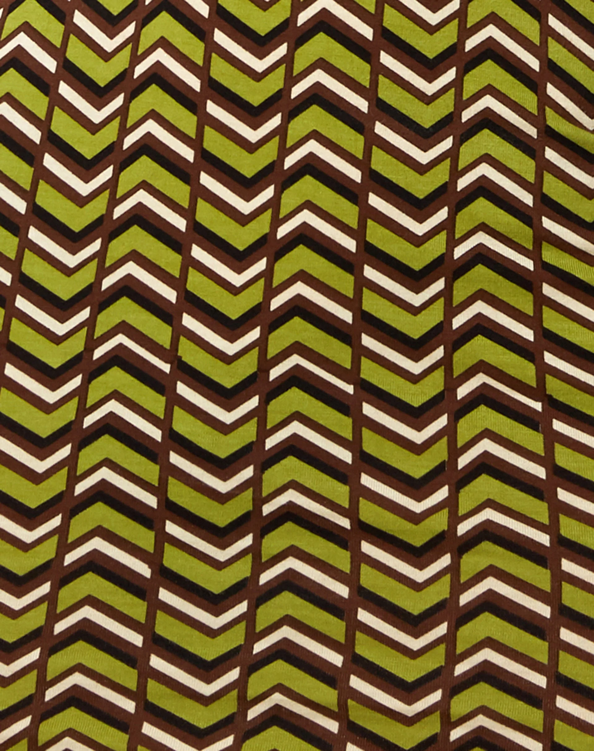 Lilith Mini Dress in Chevron Green - Image 6