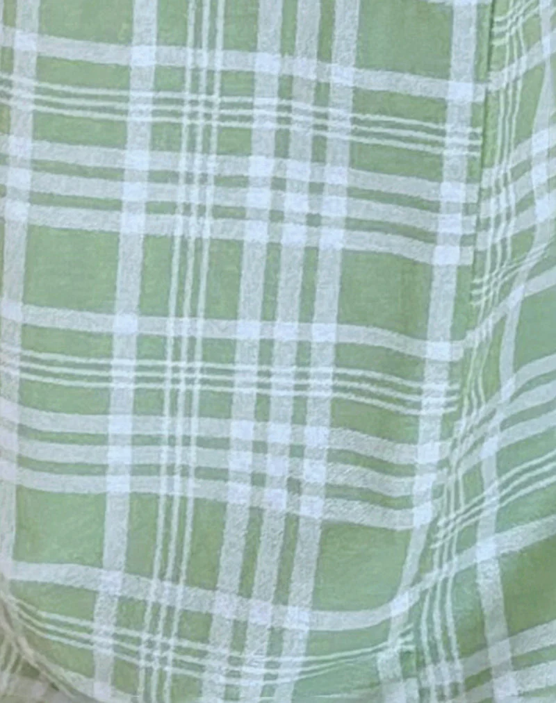 Lirura Trouser in Table Cloth Neo Mint - Image 5