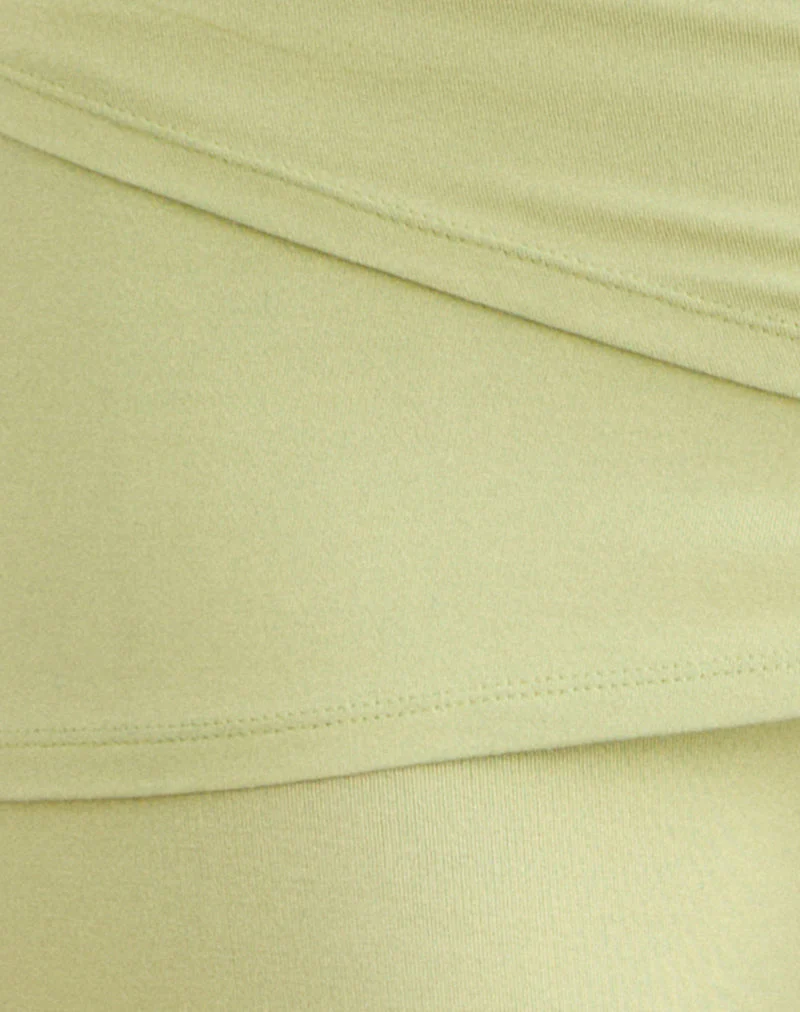 Lolicy Trouser Skirt in Rayon Jersey Pistachio - Image 6