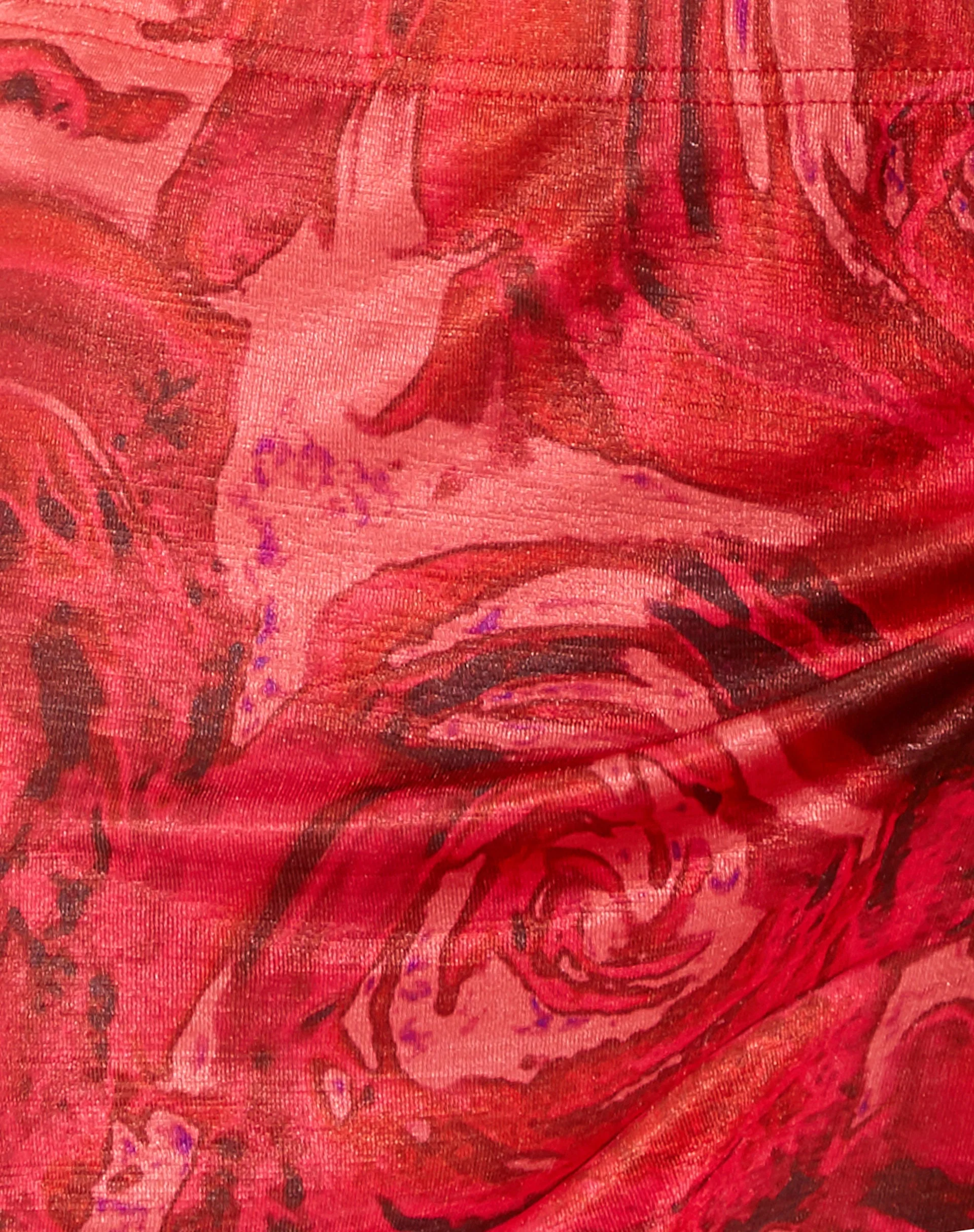 Lonaka Bodycon Skirt in Rose Petal Red - Image 7