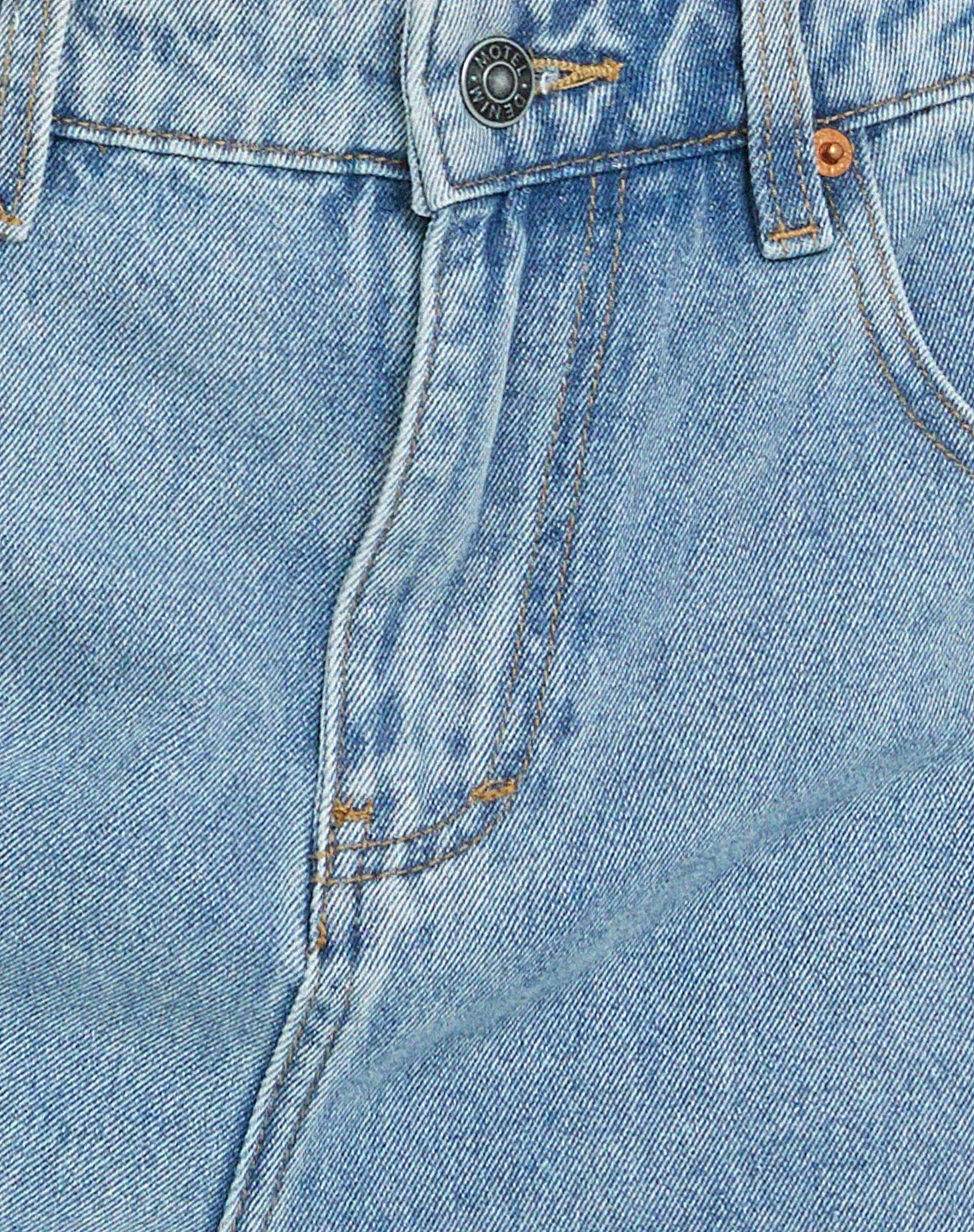 Longline Dad Denim Shorts in Light Wash - Image 5
