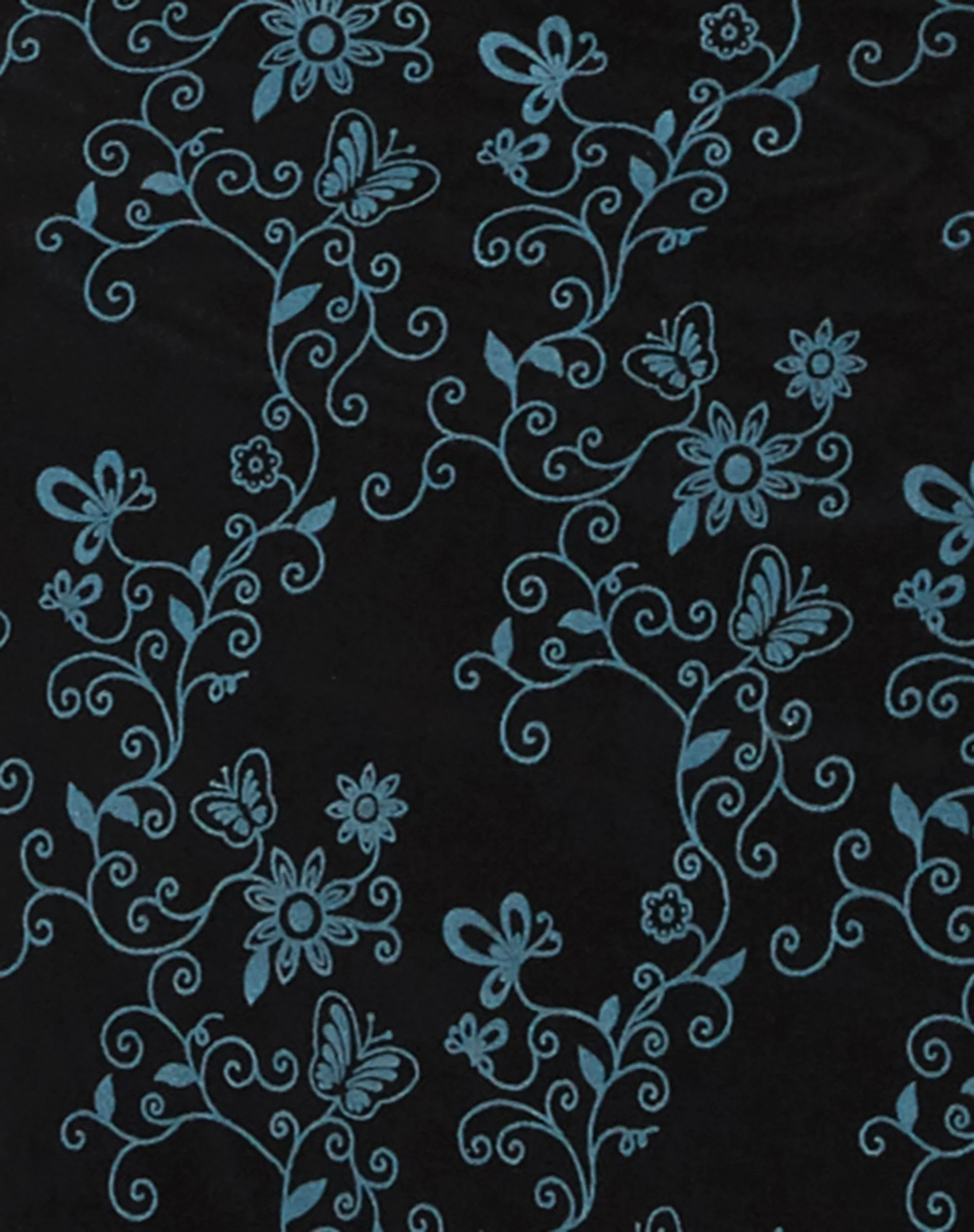 Lorani Midi Dress in Butterfly Vine Flock Blue - Image 6