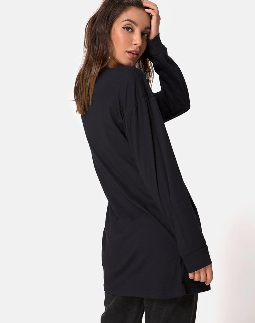 Lotsun Tee in Love at First Swipe with Black Placement - Image 2