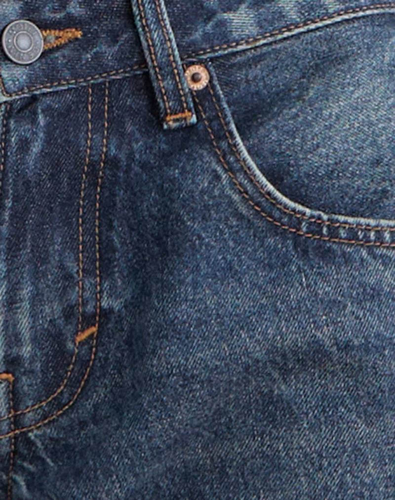 Low Rise Roomy Jeans in Steel Blue - Image 7