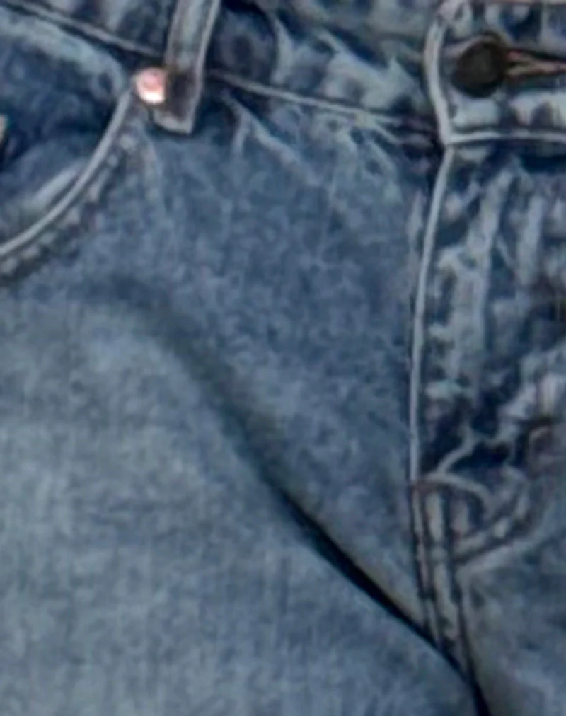 Roomy Extra Wide Low Rise Jeans in Powder Blue - Image 5