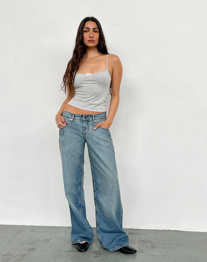 Low Rise Roomy Jeans in Vintage Bleach - Image 3