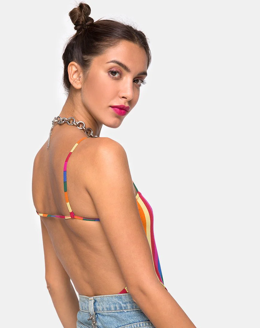 Lucia Bodice in Good Times Stripe X Princess Polly - Image 2