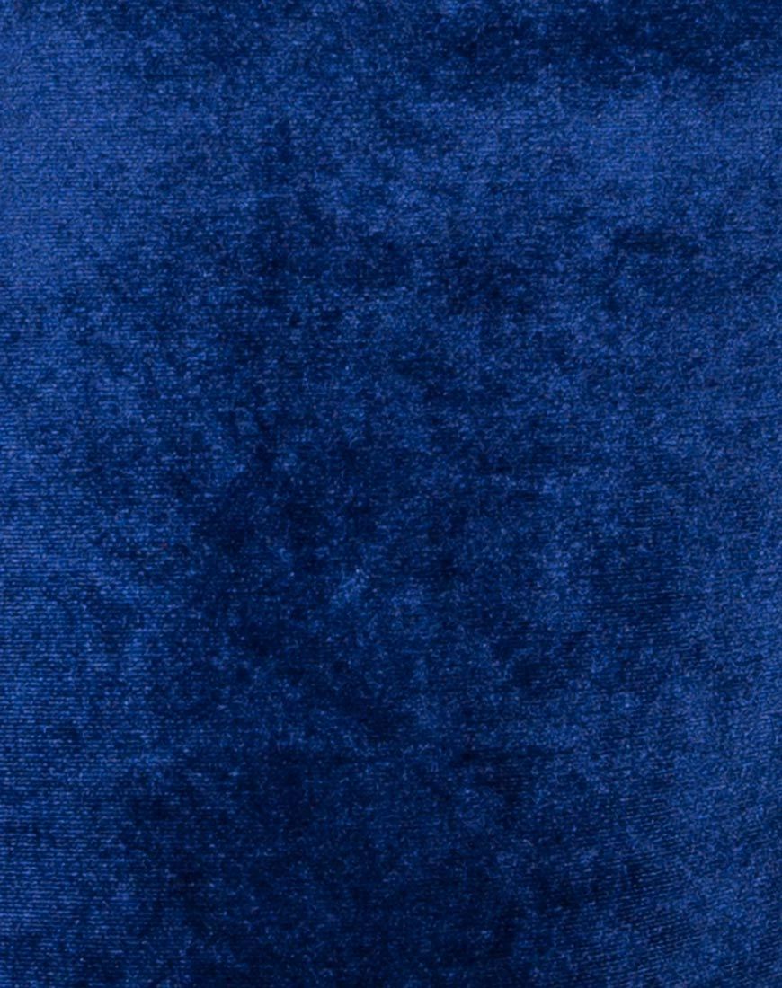 Lucia Bodice in Velvet Navy - Image 5