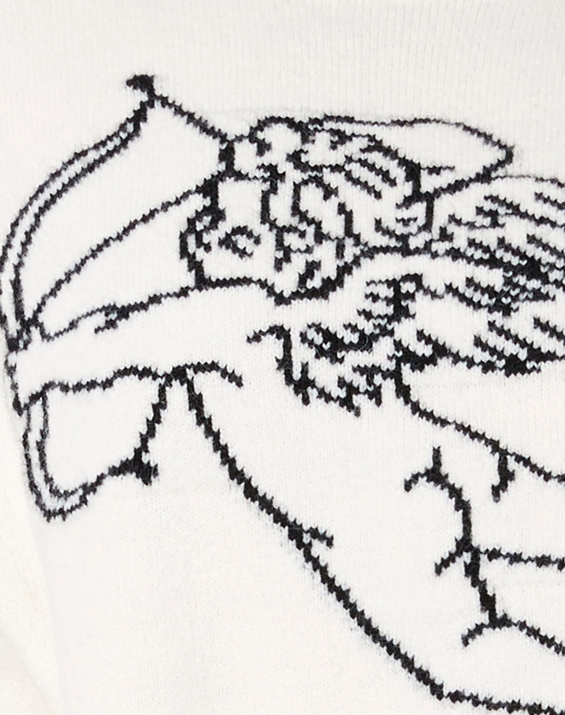Lulees Jumper in Knit Ivory Cherub Black - Image 7