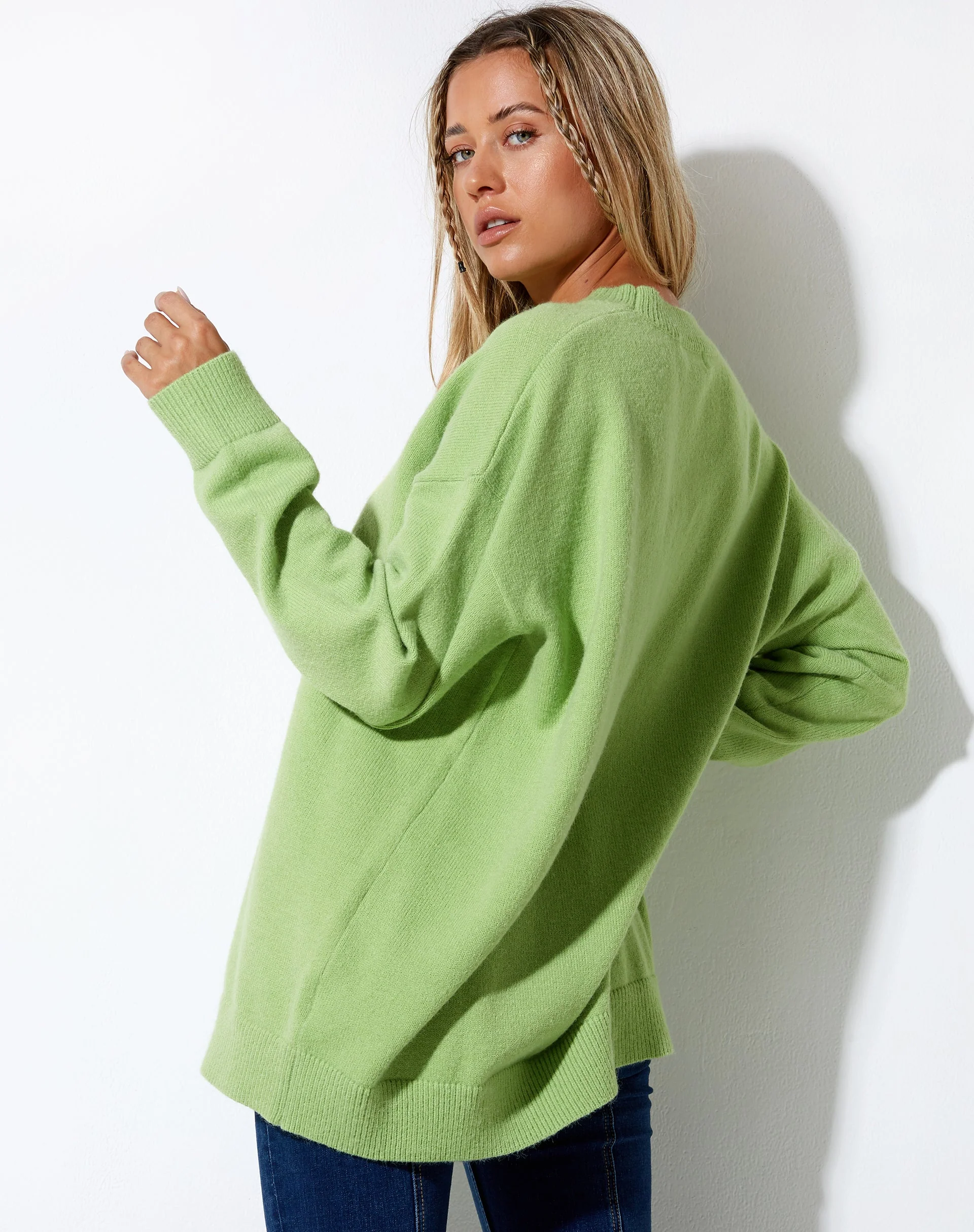 Lulees Jumper in Lime Fruity - Image 3