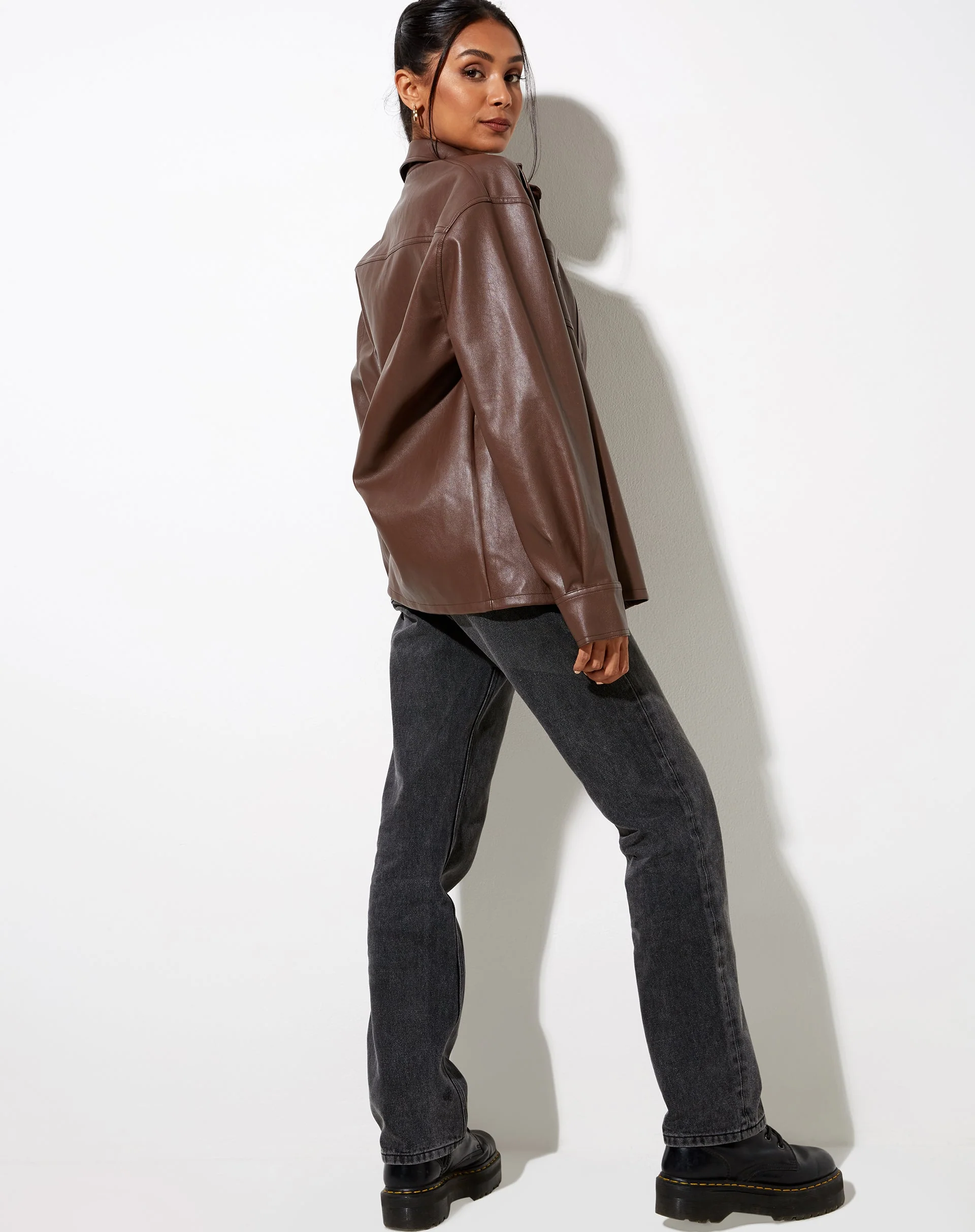 Lumberjack Shirt in Pu Brown - Image 7