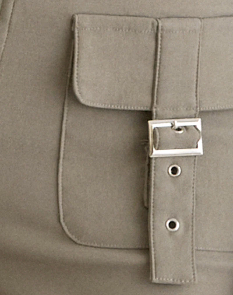 Maite Pocket Trouser in Tailoring Taupe - Image 6