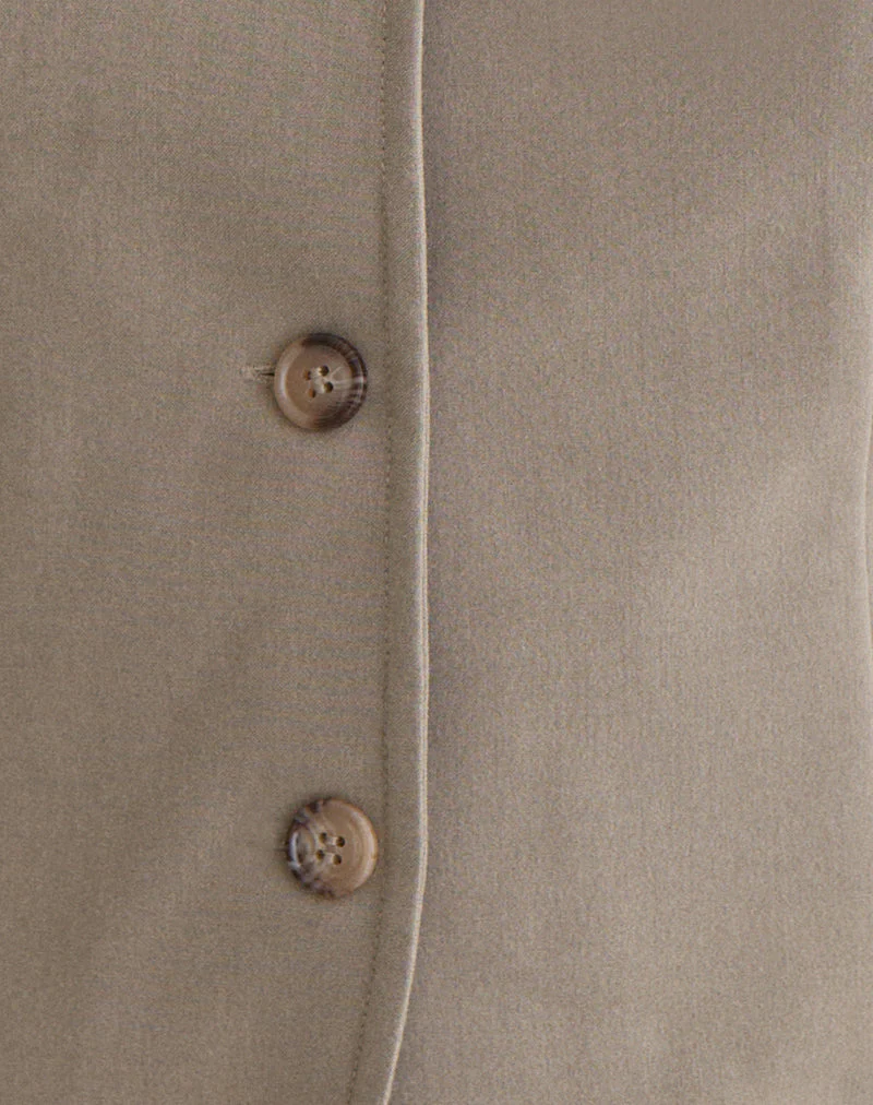 Maorah Blouse in Tailoring Light Taupe - Image 5