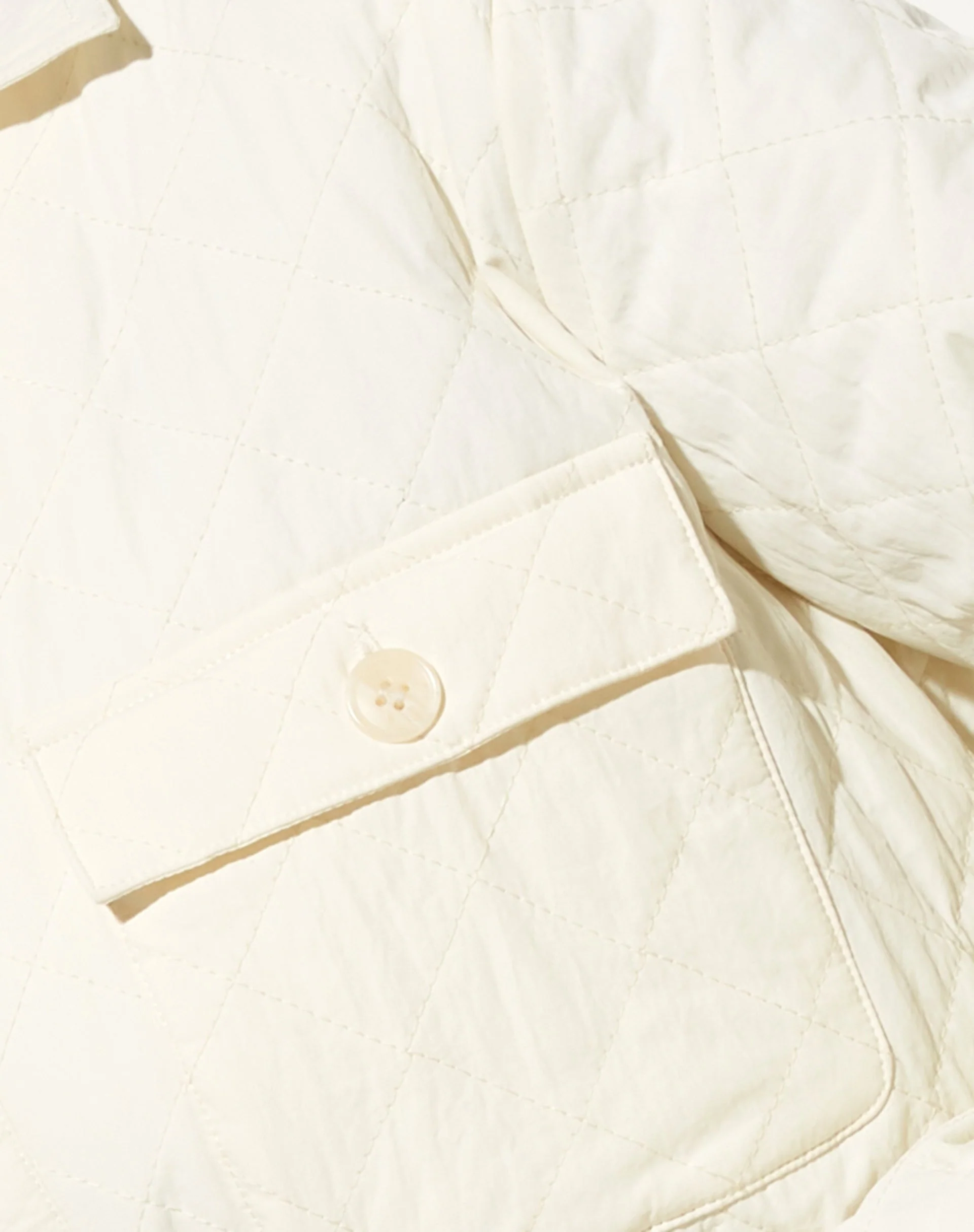 Marcel Shirt in Quilted Warm White - Image 5