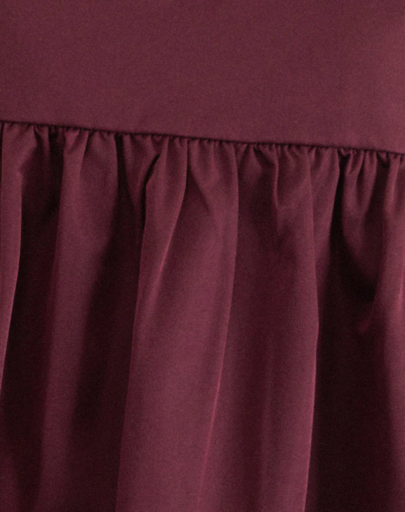 Marona Dress in Dark Berry - Image 7